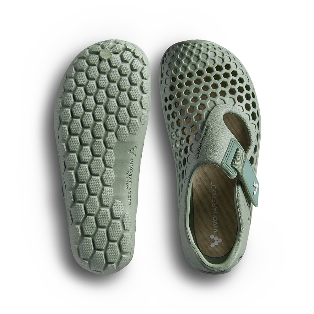 Vivobarefoot Ultra Sugarlite Juniors Glacial Green