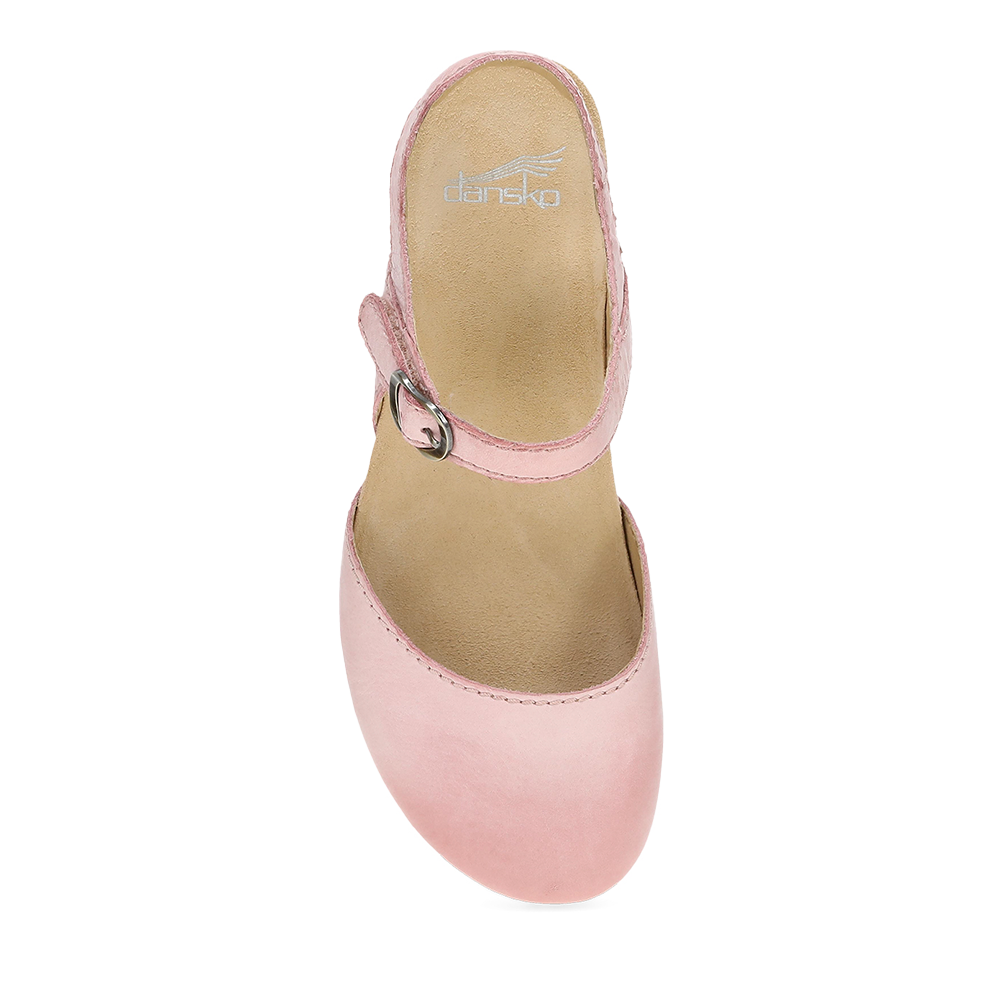 Dansko Tiffani Pink Milled Burnished