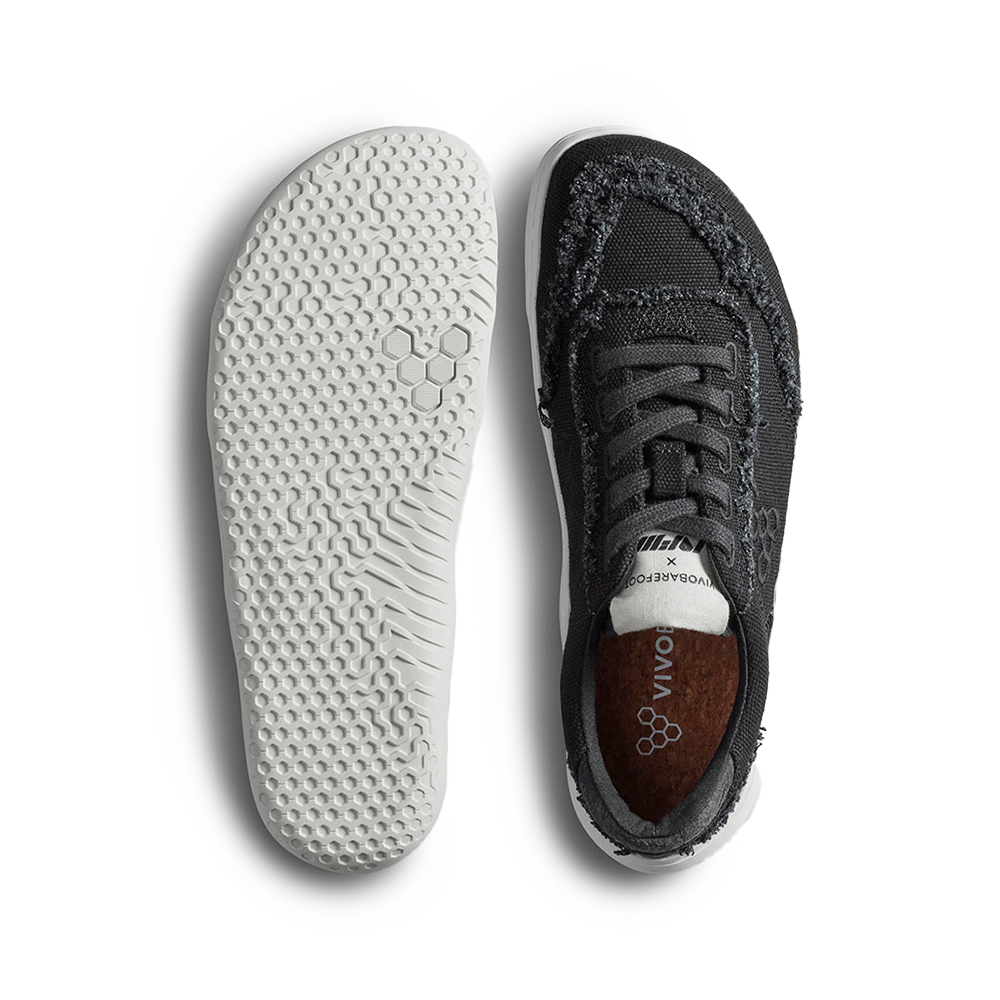 Vivobarefoot Gobi Sneaker Canvas Womens Obsidian