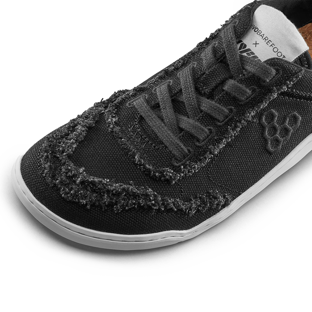 Vivobarefoot Gobi Sneaker Canvas Womens Obsidian