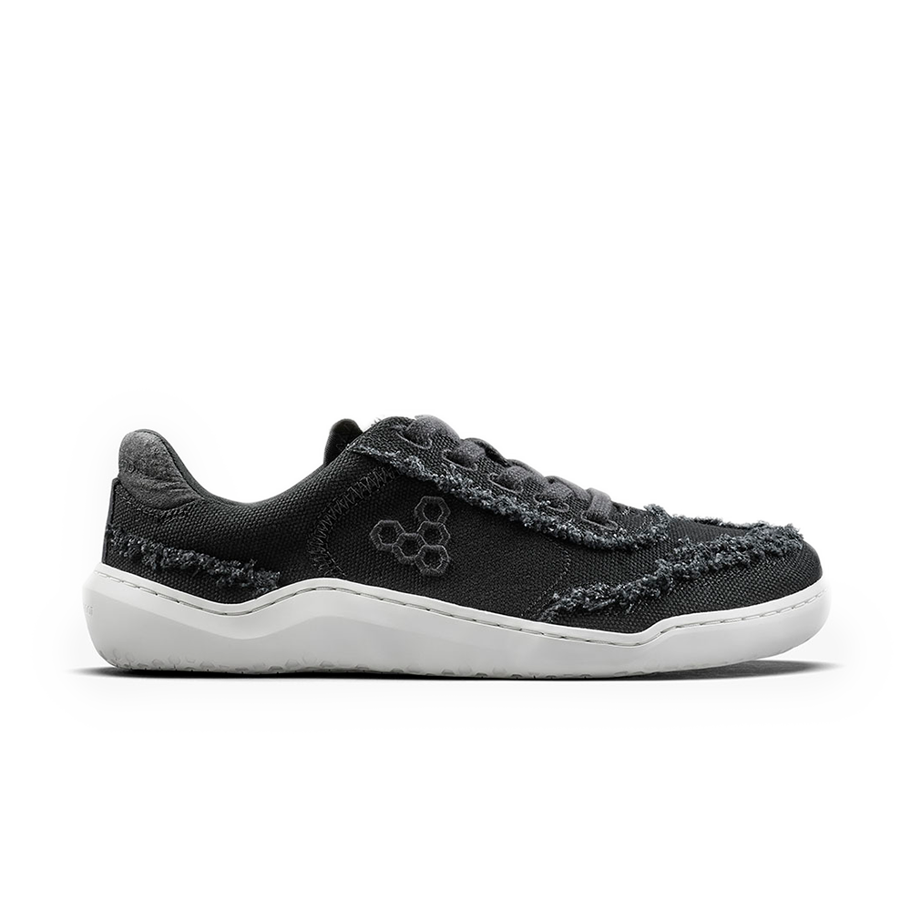 Vivobarefoot Gobi Sneaker Canvas Womens Obsidian