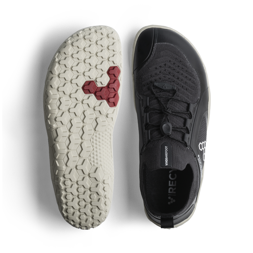 Vivobarefoot Primus Trail Knit FG Mens Obsidian/Sandstone