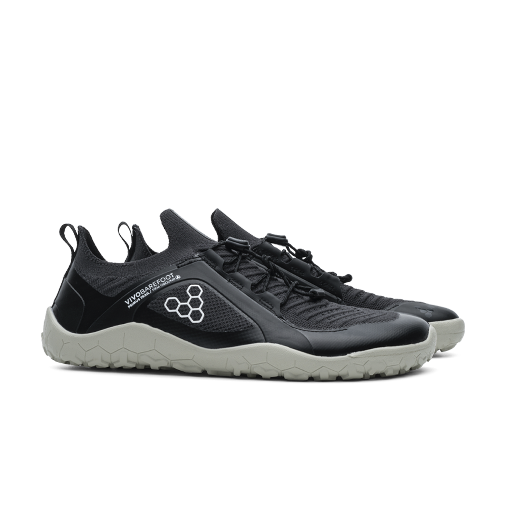 Vivobarefoot Primus Trail Knit FG Mens Obsidian/Sandstone
