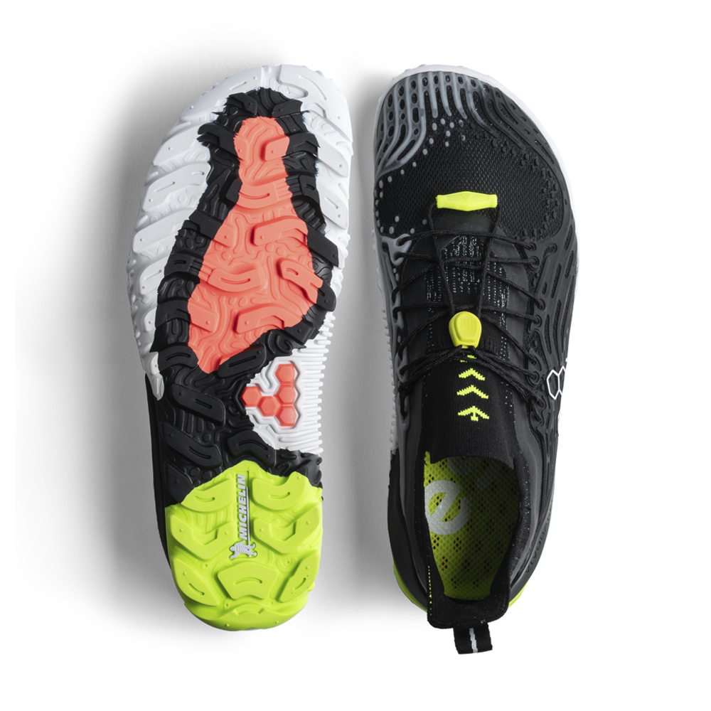 Vivobarefoot Hydra Esc Mens Obsidian/Safety Yellow
