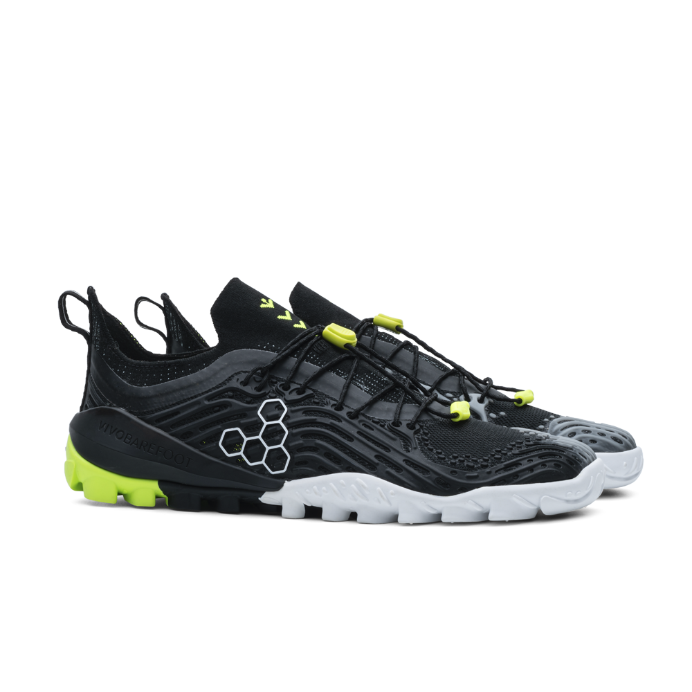 Vivobarefoot Hydra Esc Mens Obsidian/Safety Yellow