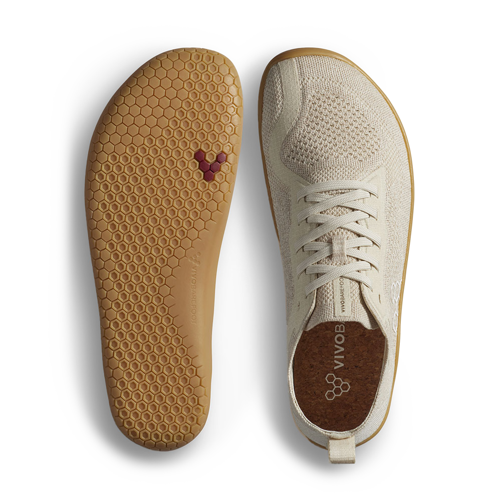 Vivobarefoot Primus Lite Knit Natural Mens Coconut