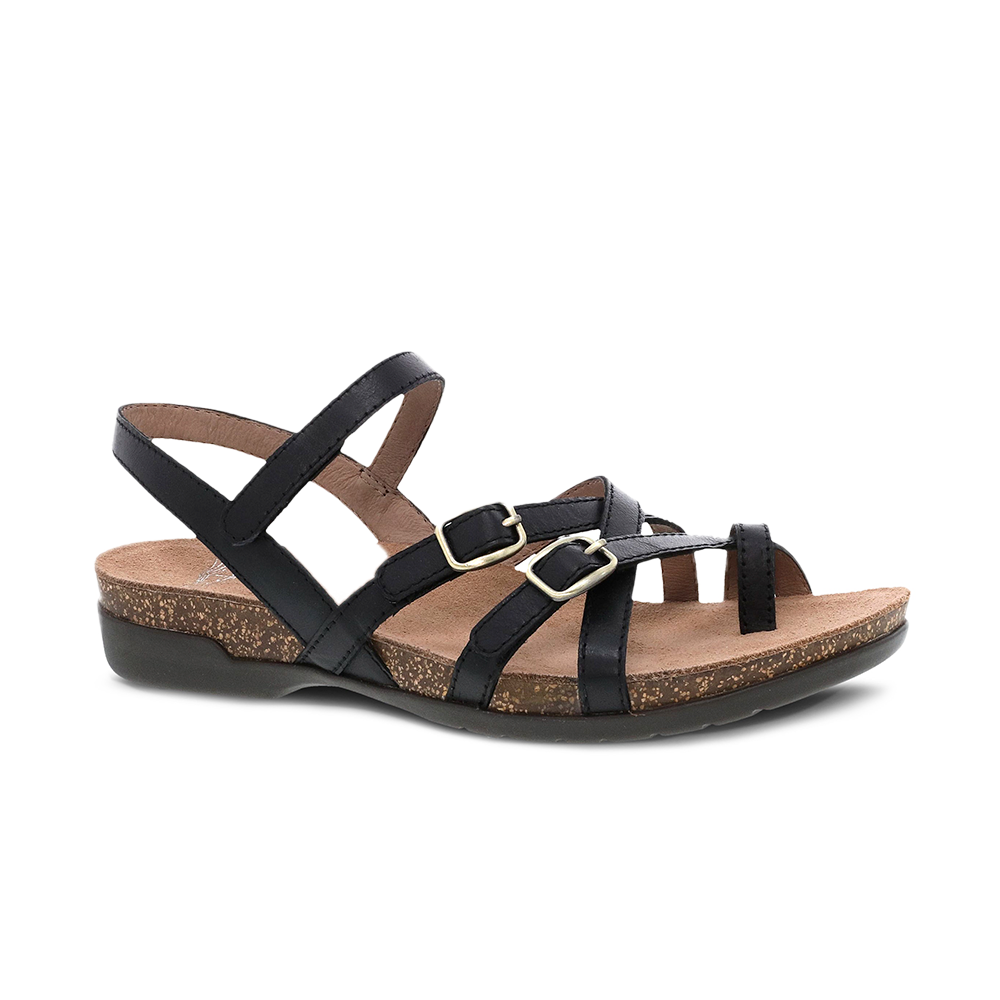Dansko Roslyn Black Waxy Burnished