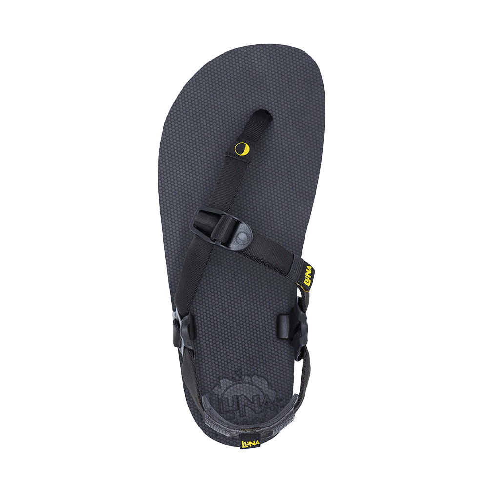Luna Oso Flaco Winged Edition Black Sandals