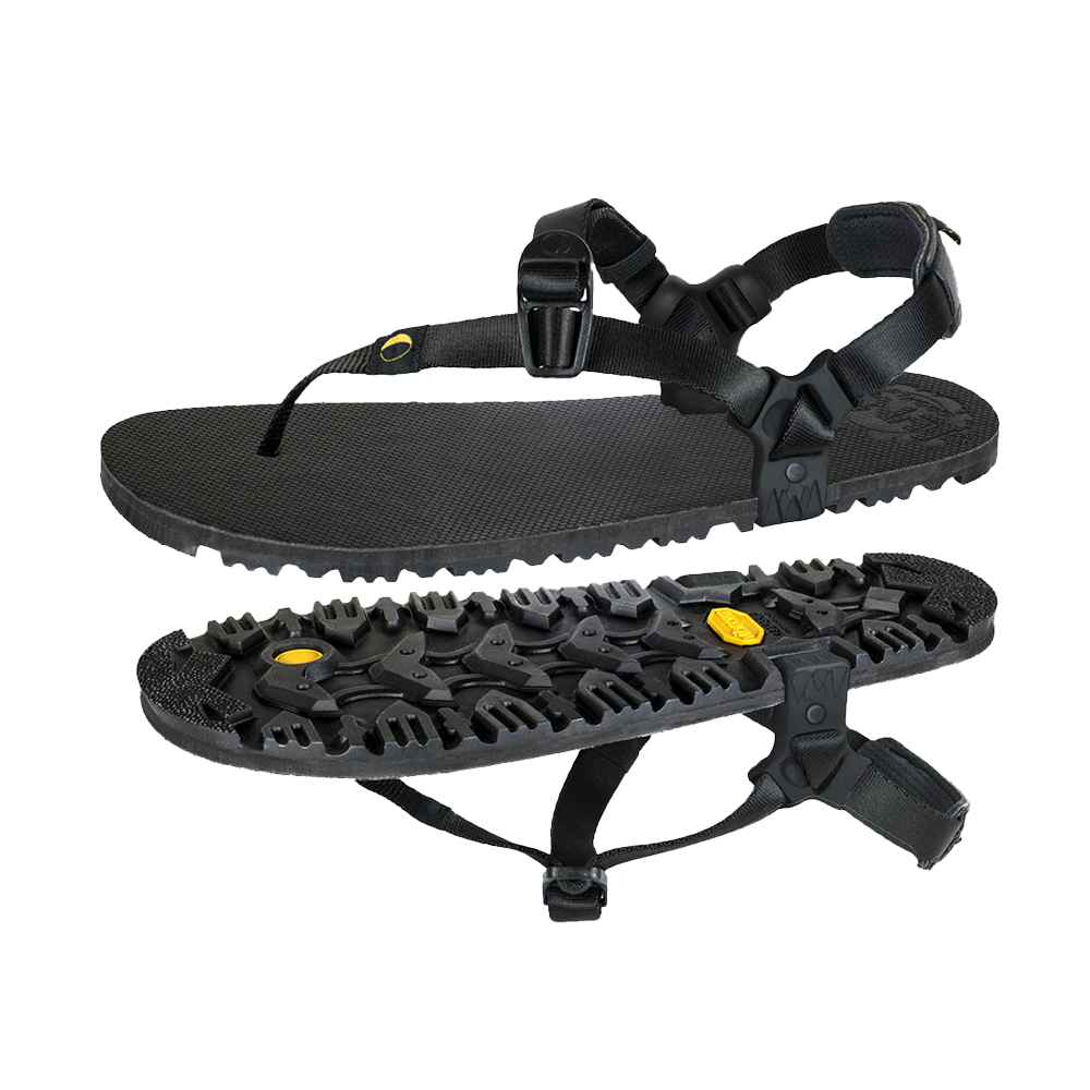 Luna Oso Flaco Winged Edition Black Sandals