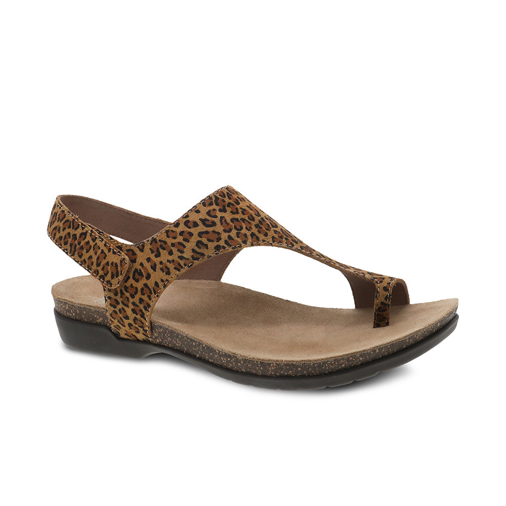 Dansko Reece Leopard Suede Sandal