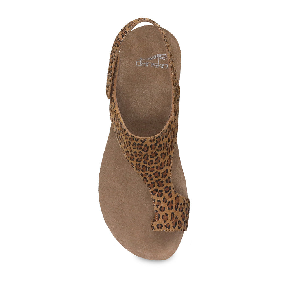 Dansko Reece Leopard Suede Sandal