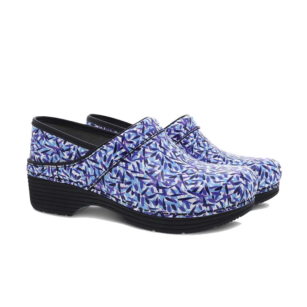 Dansko LT Pro Blue Dash Leather Clog