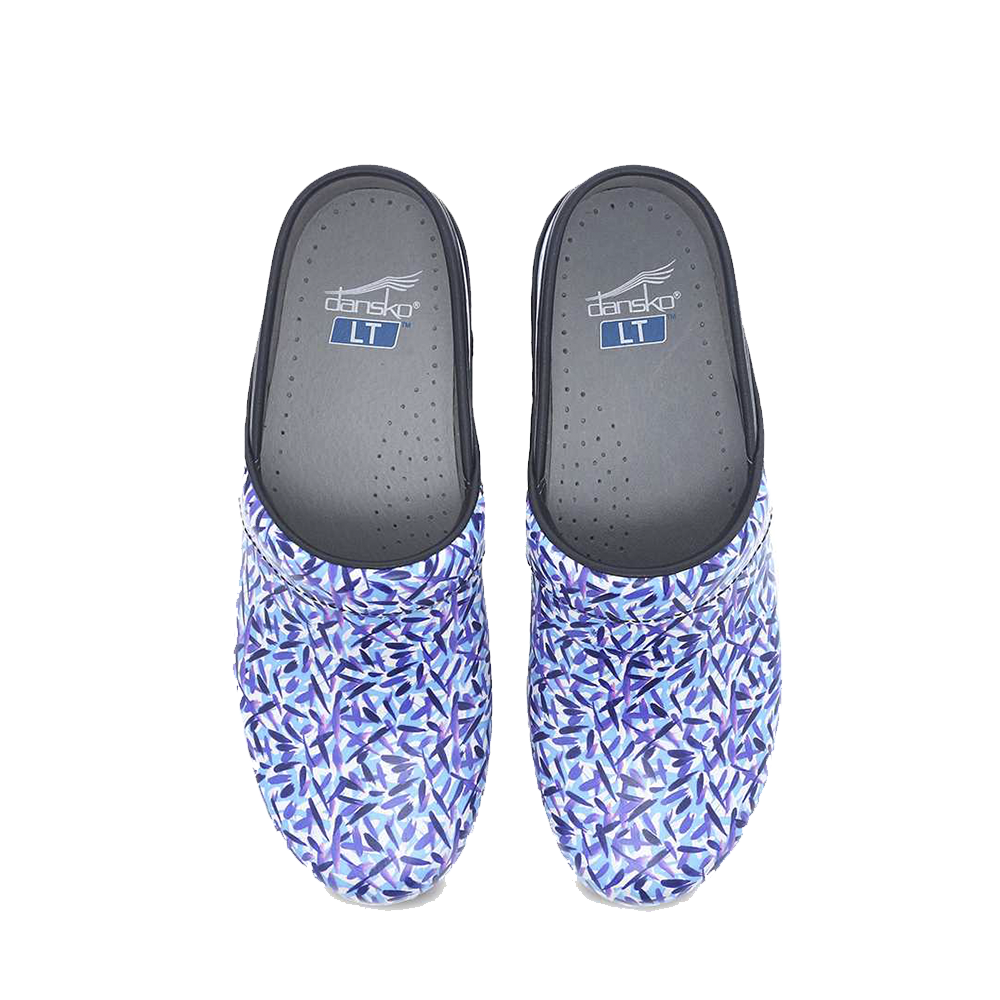 Dansko LT Pro Blue Dash Leather Clog