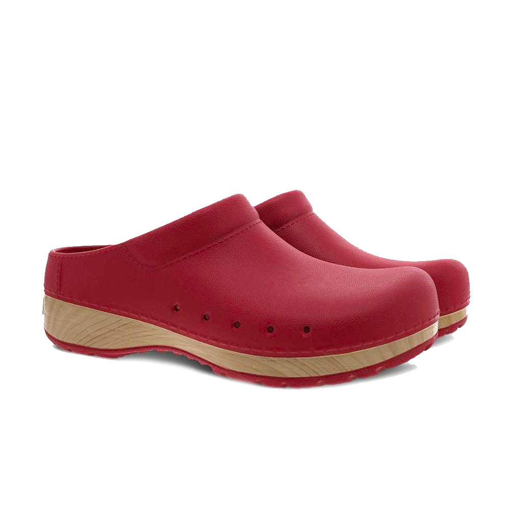 Dansko Kane Red Molded Clog