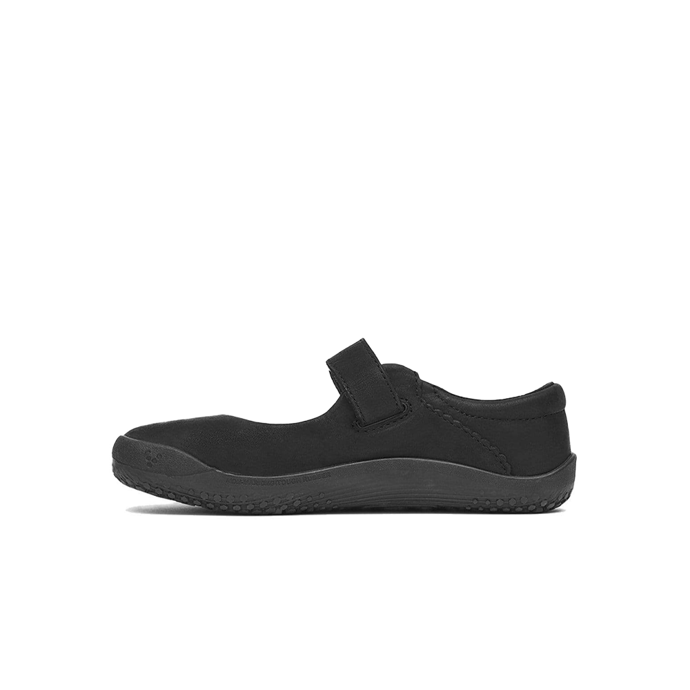 Vivobarefoot Wyn School Kids Obsidian Black