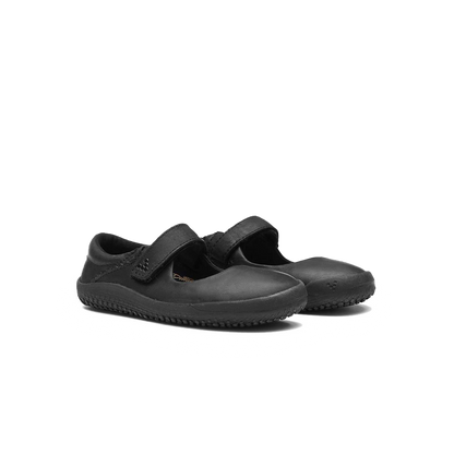 Vivobarefoot Wyn School Kids Obsidian Black