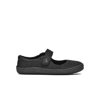 Vivobarefoot Wyn School Kids Obsidian Black