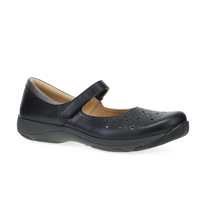 Dansko Stacy Black Waxy Burnished