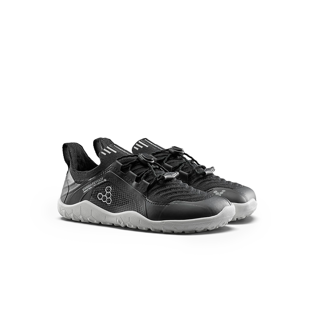 Vivobarefoot Primus Trail Knit FG Preschool Obsidian