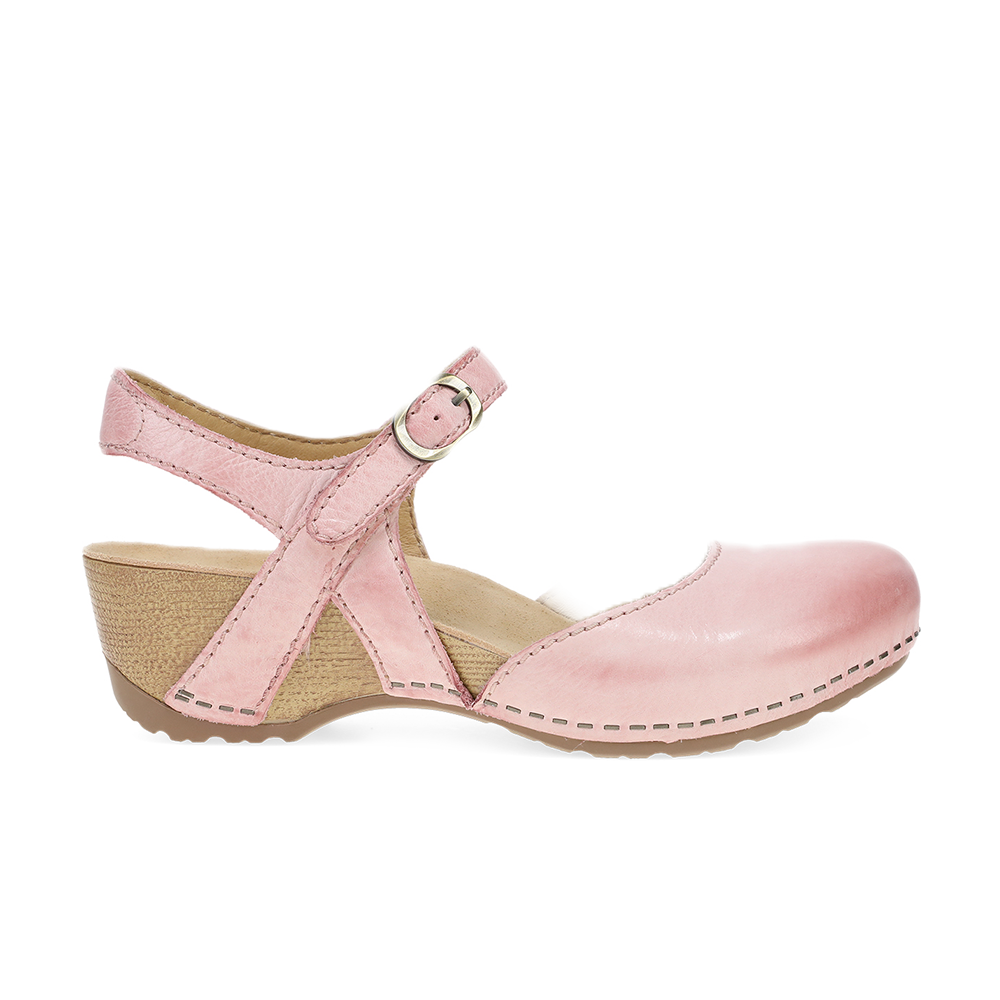 Dansko Tiffani Pink Milled Burnished