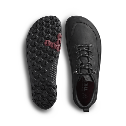 Vivobarefoot Tracker Leather At Low II Mens Obsidian