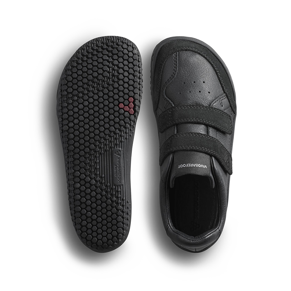 Vivobarefoot Gobi Sneaker School Kids Obsidian