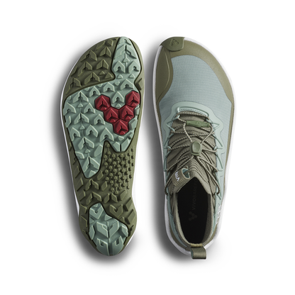 Vivobarefoot Primus Trail Flow Mid II Mens Glacial Green