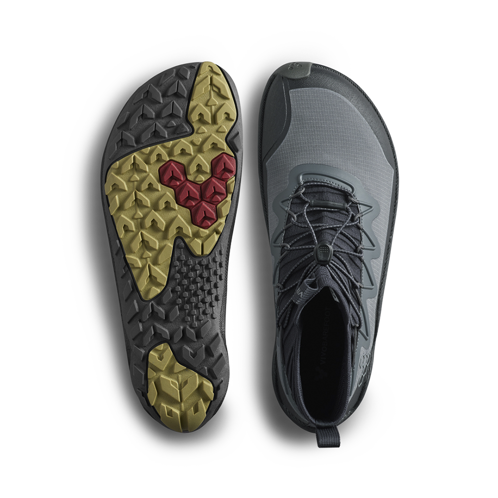 Vivobarefoot Primus Trail Flow Mid II Mens Dark Shadow