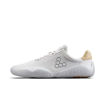 Vivobarefoot Motus Studio Sneaker Leather Womens Bright White