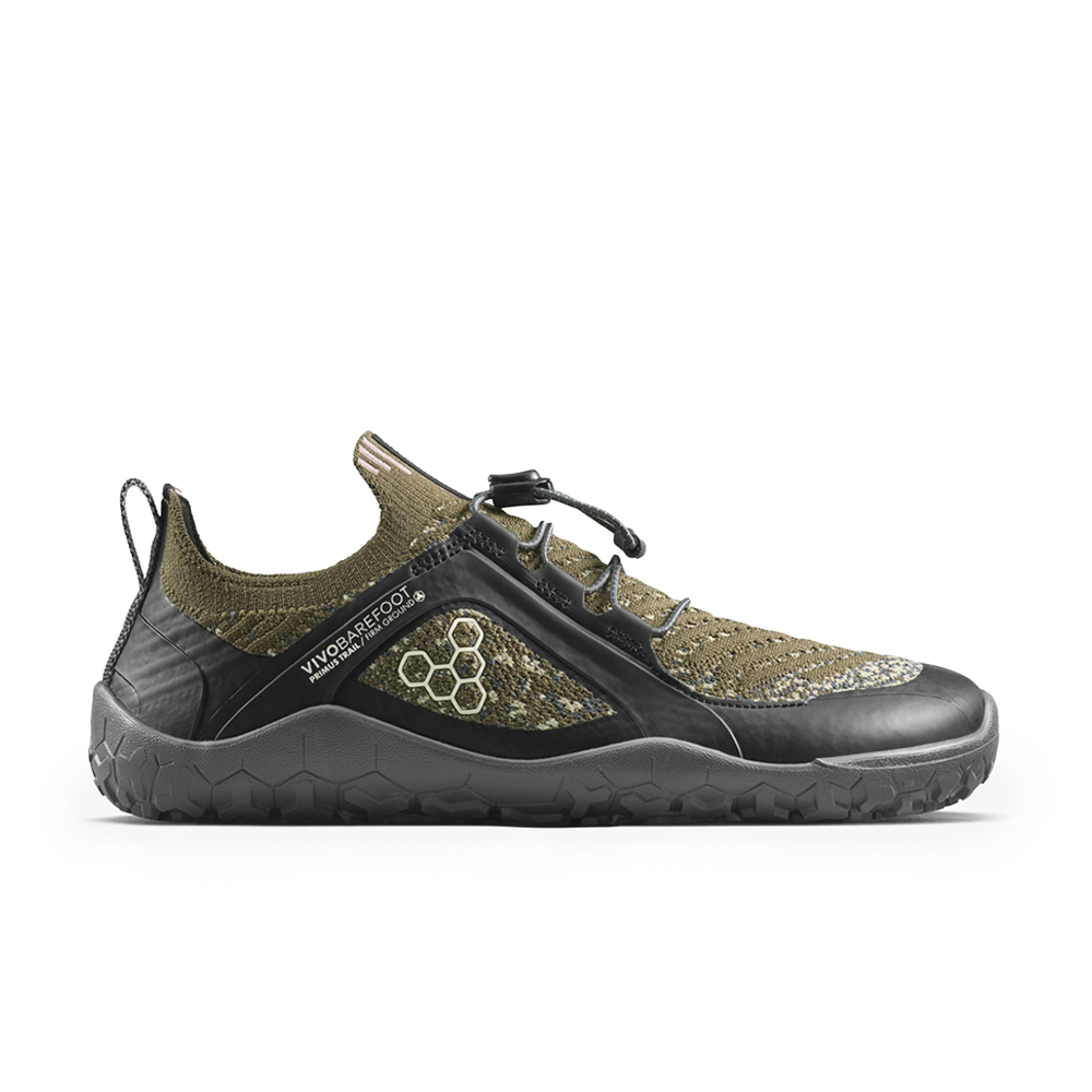 Vivobarefoot Primus Trail Knit FG Womens Dark Olive