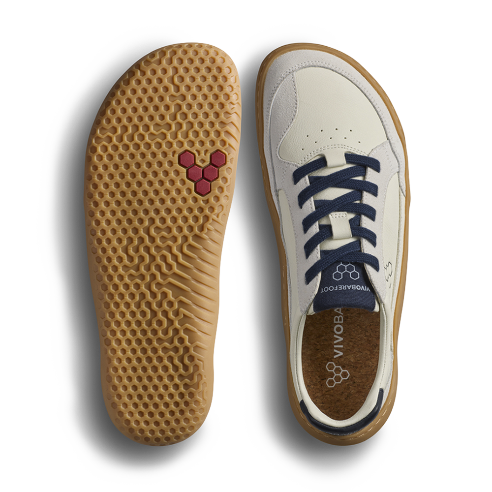 Vivobarefoot Gobi III Sneaker Leather Womens Limestone/ Seaborne