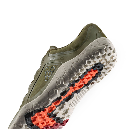 Vivobarefoot Primus Trail III All Weather FG Womens Dark Olive/White