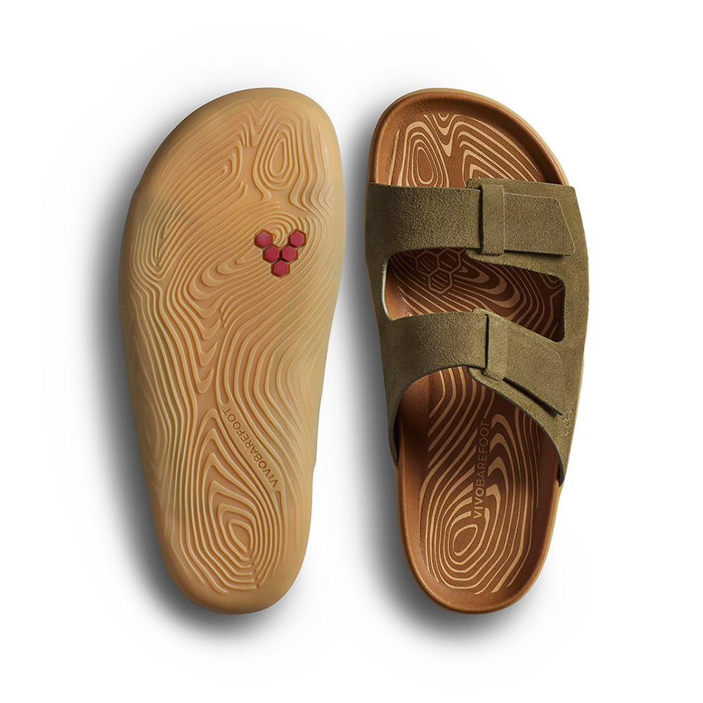 Vivobarefoot Sensus Yin Slide Womens Dark Olive