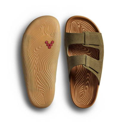 Vivobarefoot Sensus Yin Slide Womens Dark Olive