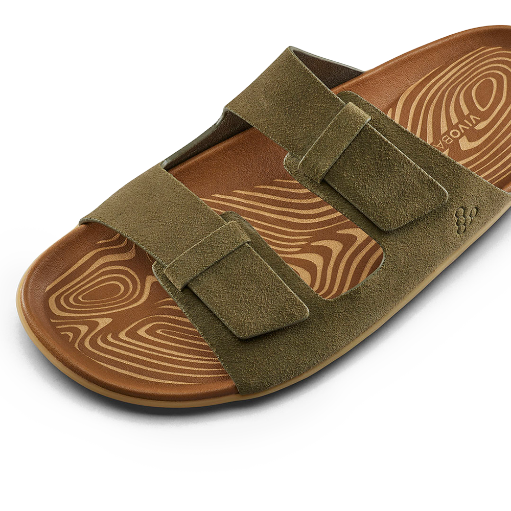 Vivobarefoot Sensus Yin Slide Womens Dark Olive