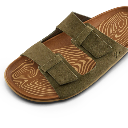 Vivobarefoot Sensus Yin Slide Womens Dark Olive
