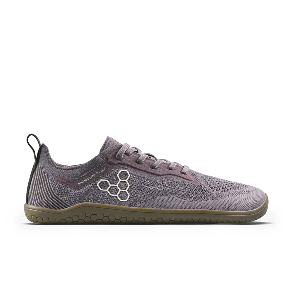 Vivobarefoot Primus Lite Knit Natural Womens Dark Gull Gray