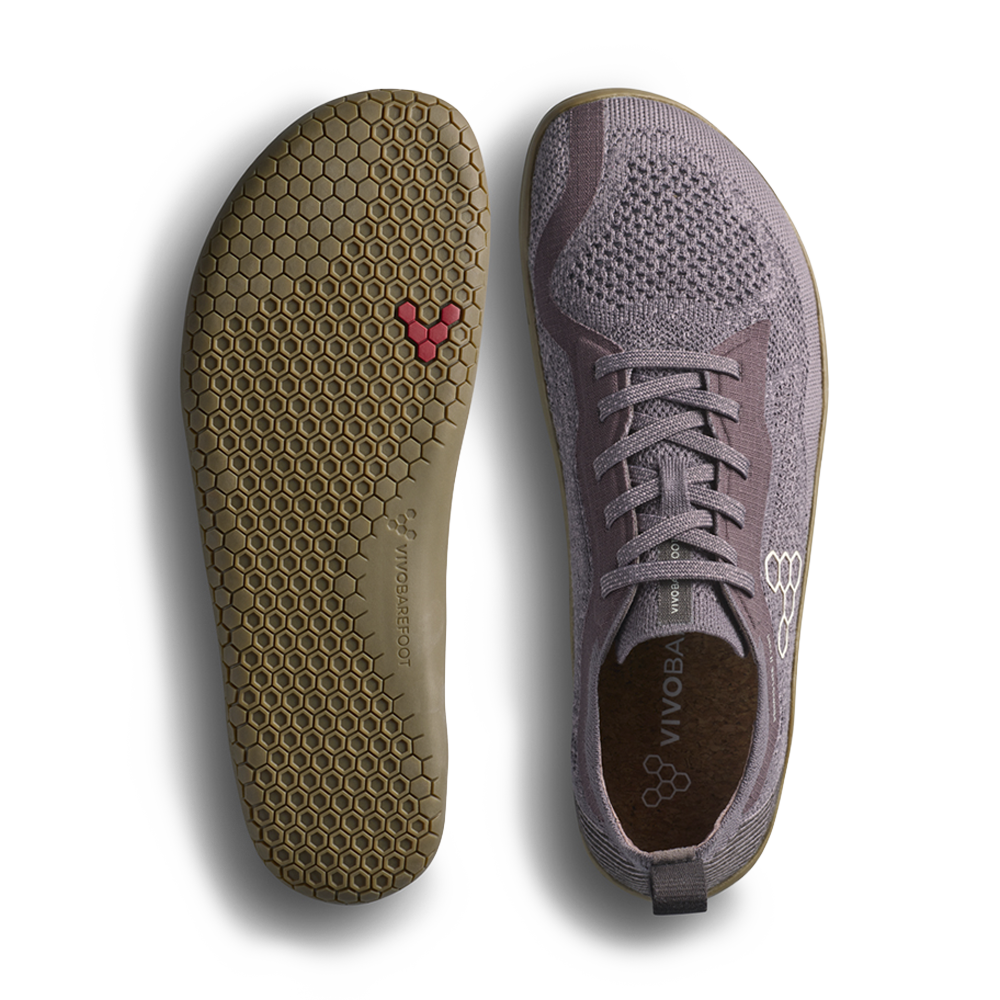 Vivobarefoot Primus Lite Knit Natural Womens Dark Gull Gray