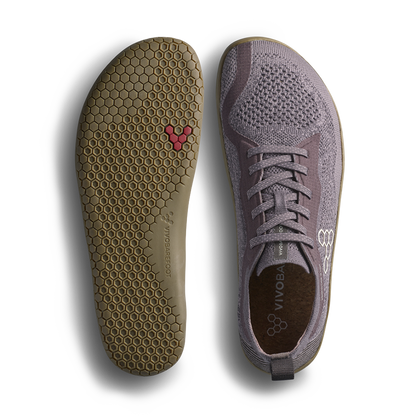 Vivobarefoot Primus Lite Knit Natural Womens Dark Gull Gray