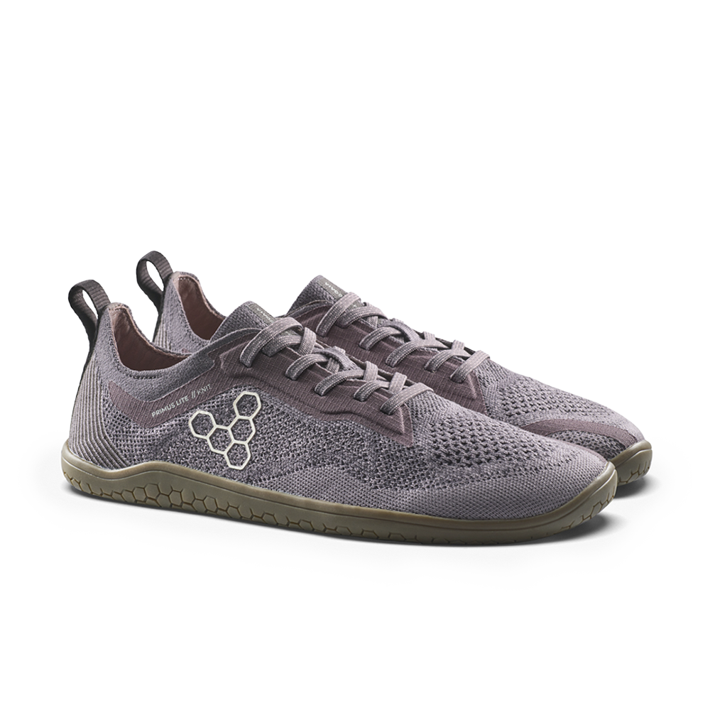 Vivobarefoot Primus Lite Knit Natural Womens Dark Gull Gray