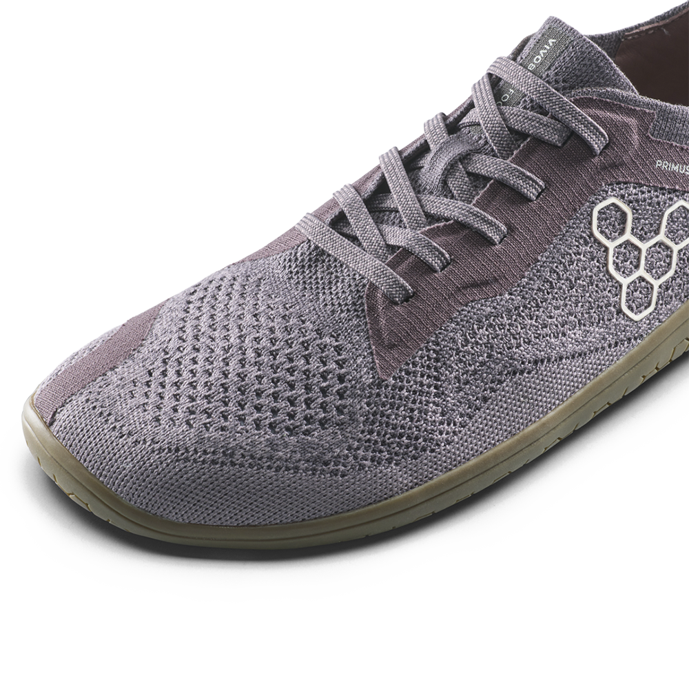 Vivobarefoot Primus Lite Knit Natural Womens Dark Gull Gray