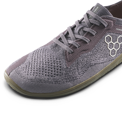 Vivobarefoot Primus Lite Knit Natural Womens Dark Gull Gray