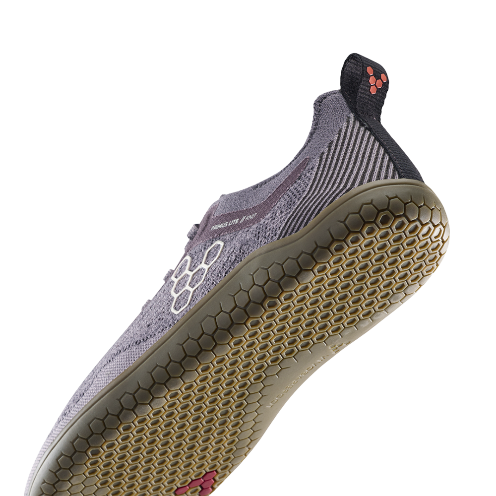 Vivobarefoot Primus Lite Knit Natural Womens Dark Gull Gray