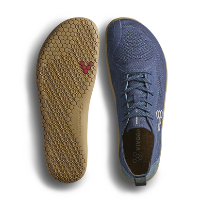 Vivobarefoot Primus Lite Knit Natural Womens Deep Ocean