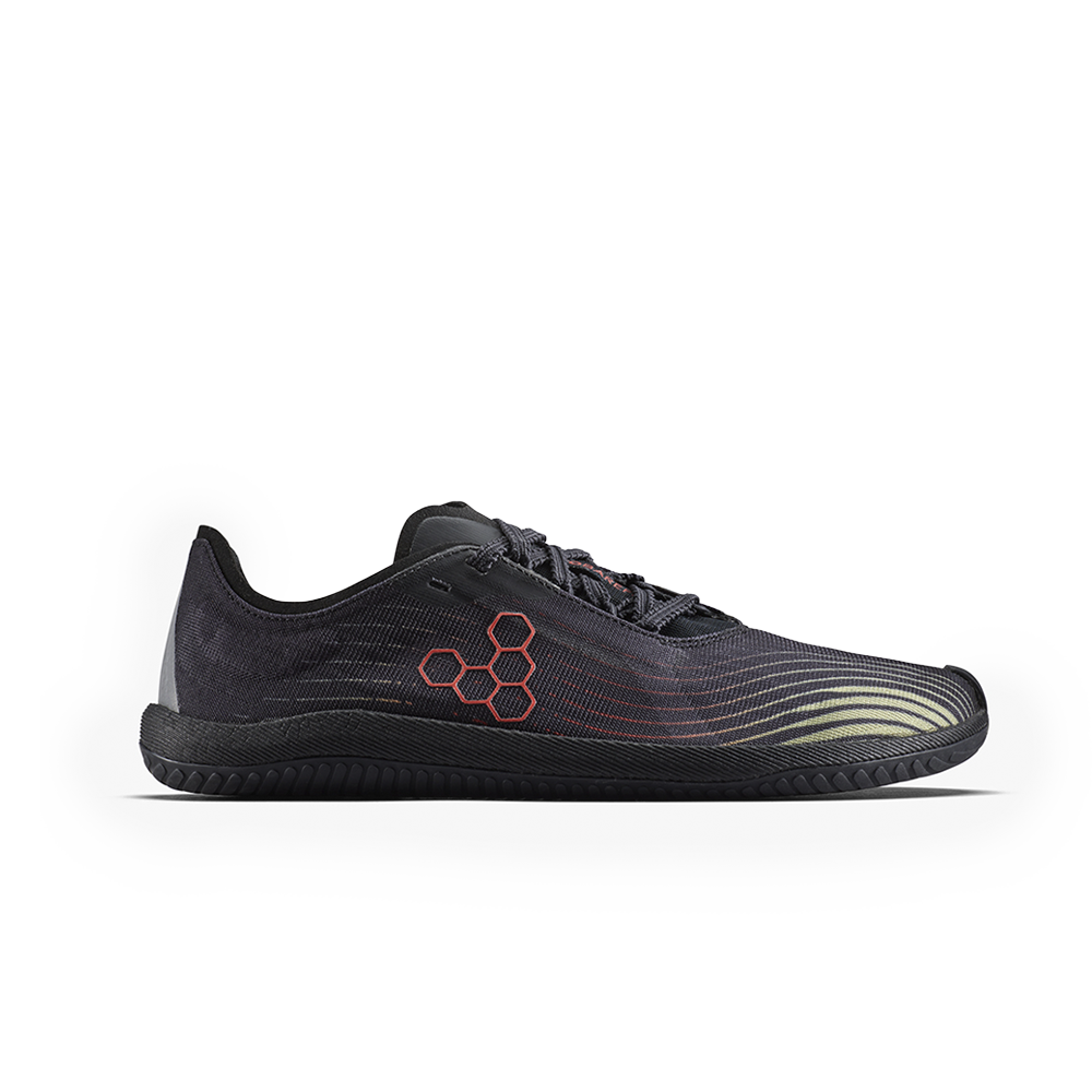 Vivobarefoot Primus Flow Womens Obsidian/Cherry Tomato
