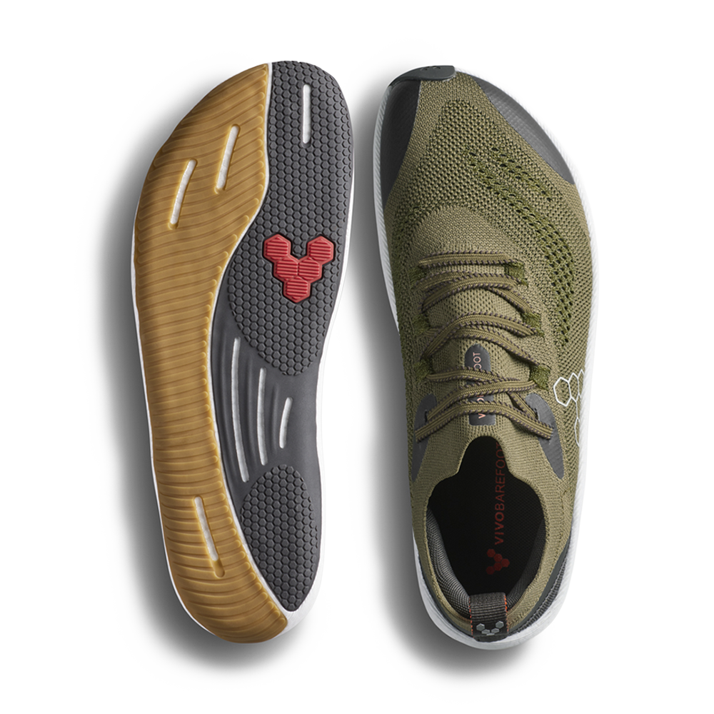 Vivobarefoot Primus Flow Knit Womens Dark Olive
