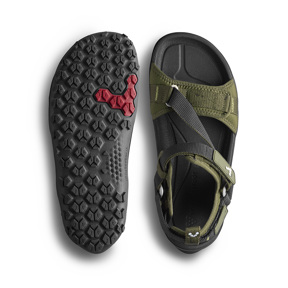 Vivobarefoot Tracker Ora Sandal Womens Dark Olive