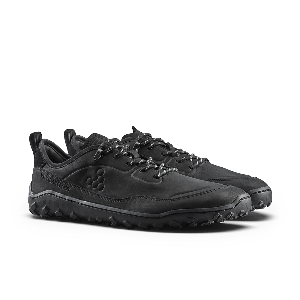 Vivobarefoot Tracker Leather At Low II Mens Obsidian