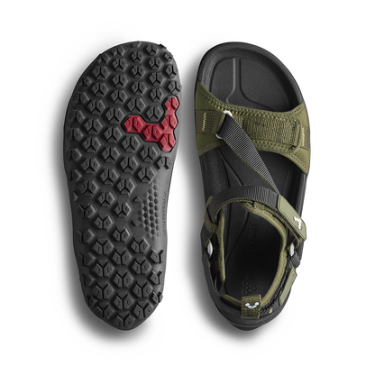 Vivobarefoot Tracker Ora Sandal Mens Dark Olive