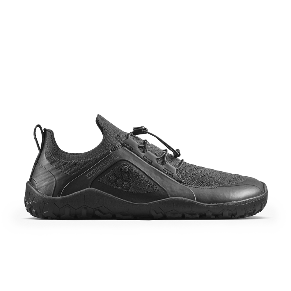 Vivobarefoot Primus Trail Knit FG Grounded Mens Obsidian/Obsidian